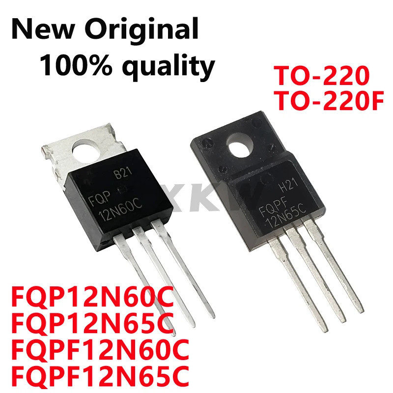 5 chiếc FQP12N60C 12N60C FQP12N65C 12N65C FQPF12N60C FQPF12N65C TO-220f Hiệu Ứng Trường Transistor
