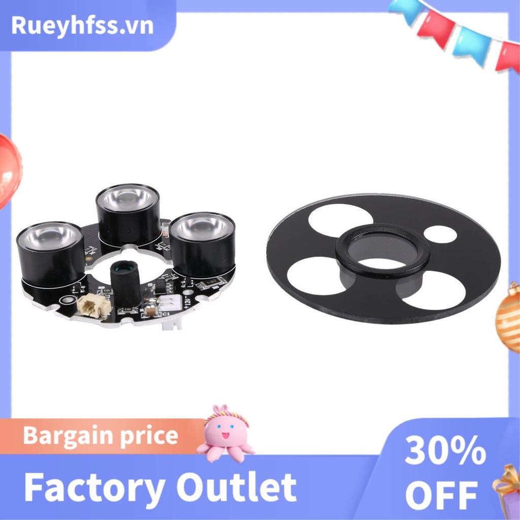 3 mảng IR led Spot Light Hồng ngoại 3x Bảng LED IR cho camera quan sát tầm nhìn ban đêm (đường kính 