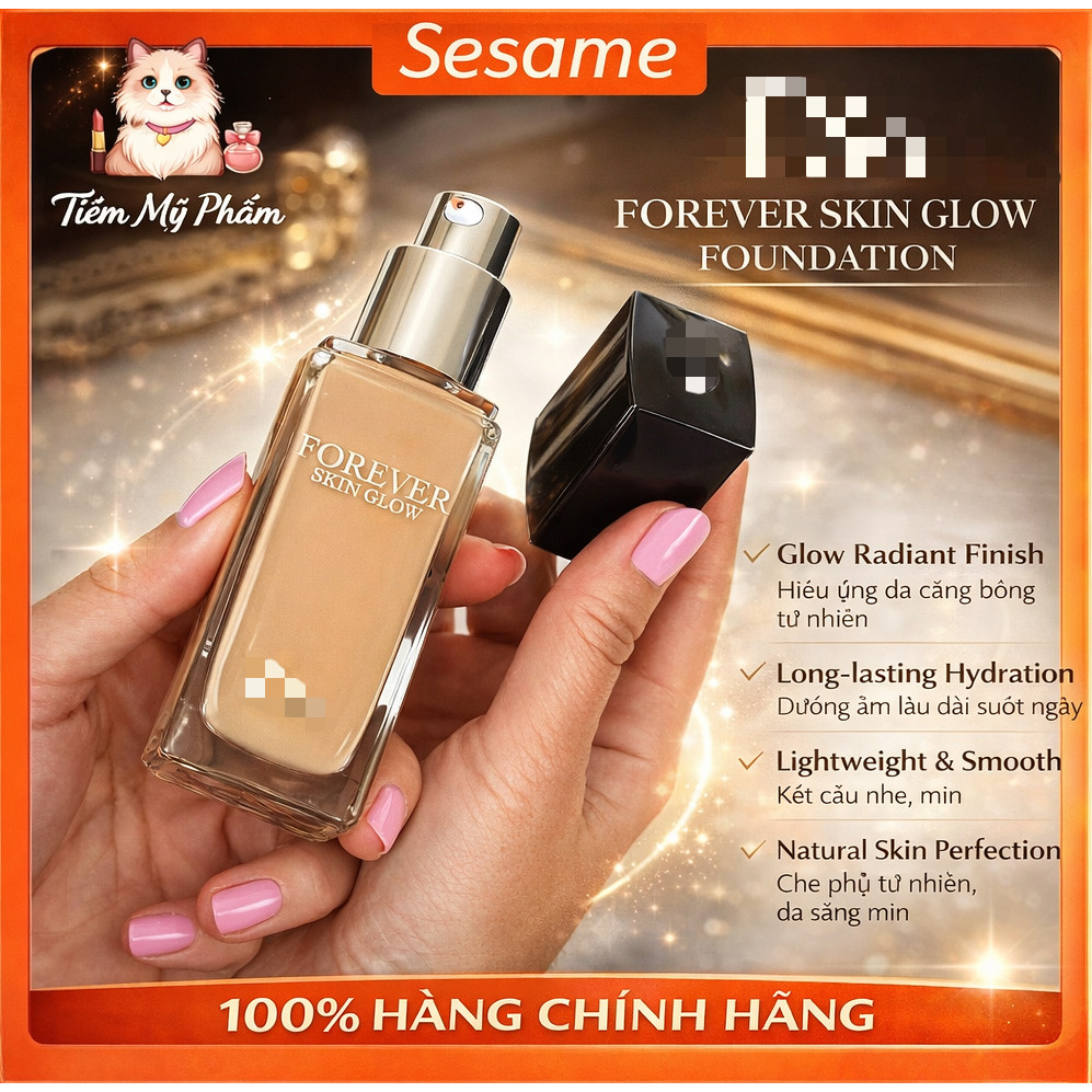 【Chính Hãng】Phấn Nước 𝔻𝕀𝕆ℝ 𝗙𝗢𝗥𝗘𝗩𝗘𝗥 𝗦𝗞𝗜𝗡 𝗚𝗟𝗢𝗪 𝗙𝗢𝗨𝗡𝗗𝗔𝗧𝗜𝗢𝗡 Mới Nhất 2026 Full Box/Full Size