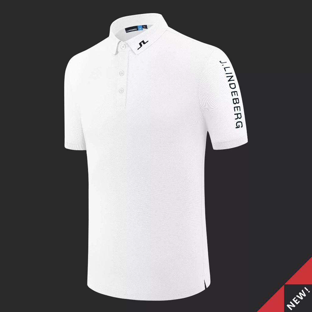 J.LINDEBERG Áo Polo Nam Mùa Hè, Thiết Kế Thể Thao