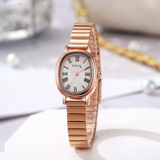 Đồng hồ nữ dây thép tre phong cách nữ Đồng hồ thạch anh hình bầu dục cao cấp 3.10 B