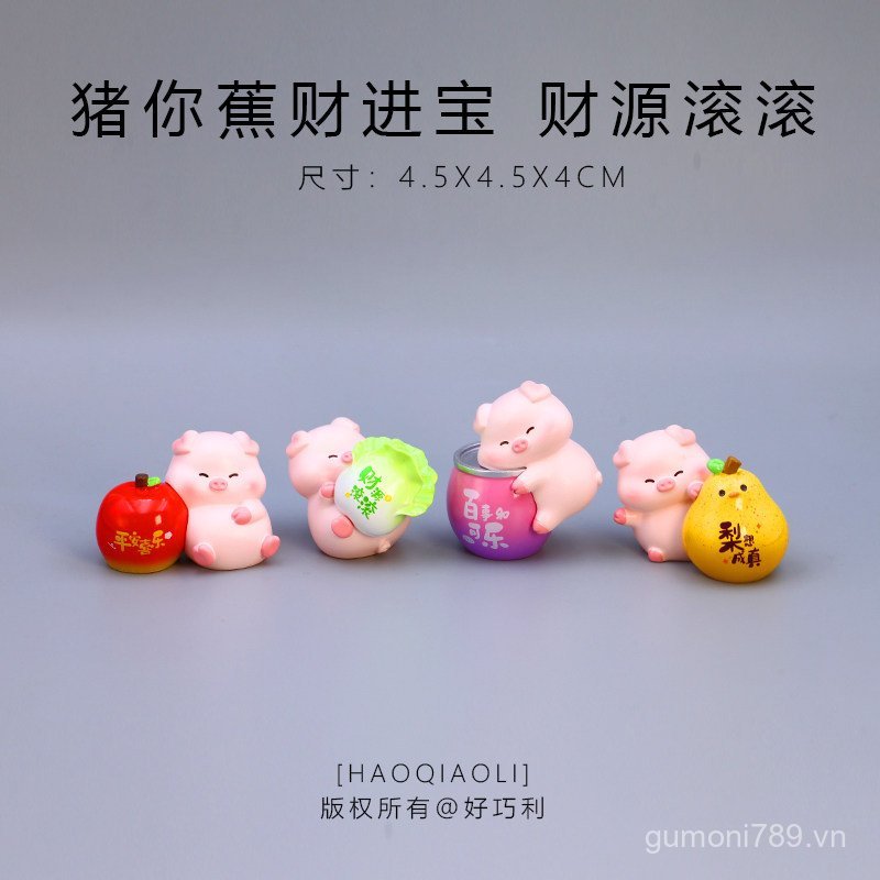 Trang Trí Nơi Làm Việc Nhỏ Miễn Phí Hoạt Hình Văn Phòng Cô Gái Heo Quà Tặng Máy Tính Để Bàn Trang Trí Xe Dễ Thương