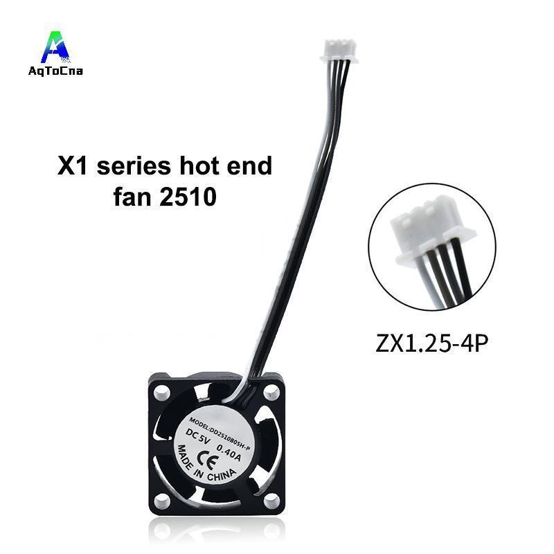 (AqToCna) 2510 Quạt Cho Bambu Lab X1 / P1 Quạt Làm Mát Hotend Có Cáp Quạt Làm Mát Nhanh Cho Bambu X1