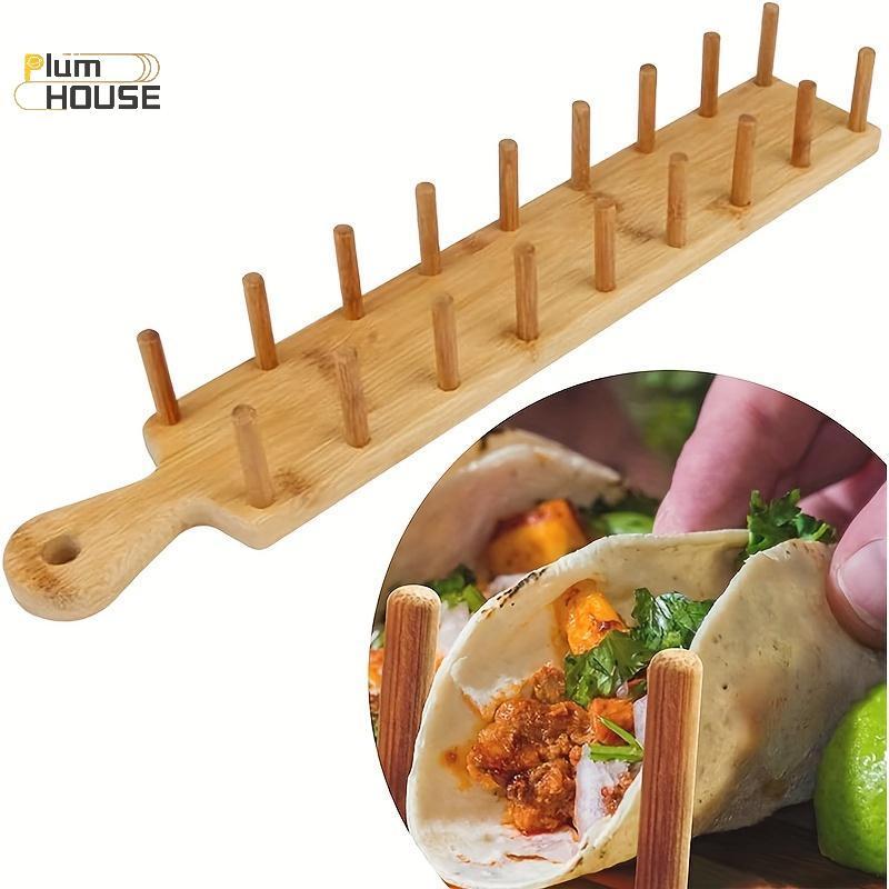 PlumHOUSE Tre Taco Giữ 8 Tacos Mỗi Khay Taco Đa Năng Thực Phẩm Đứng Vỏ Cứng Tacos Ra Cho Nhà Bếp Cha
