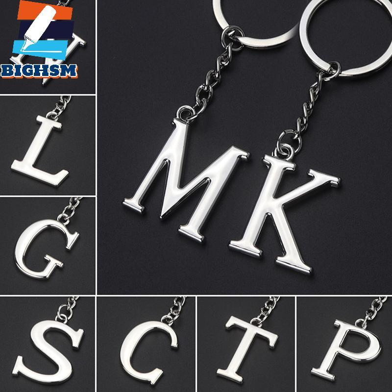 [BIGHSM] Mặt dây chuyền bảng chữ cái sáng tạo Thời trang 26 chữ cái Bảng chữ cái Bảng chữ cái Ban đầ