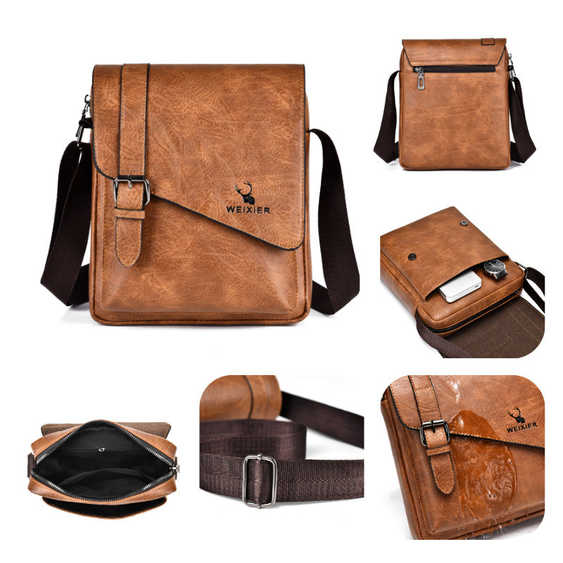 Authentic Men's Vintage Casual Crossbody Bag, Large Capacity Tote Bag, Versatile Crossbody Bag, Japa