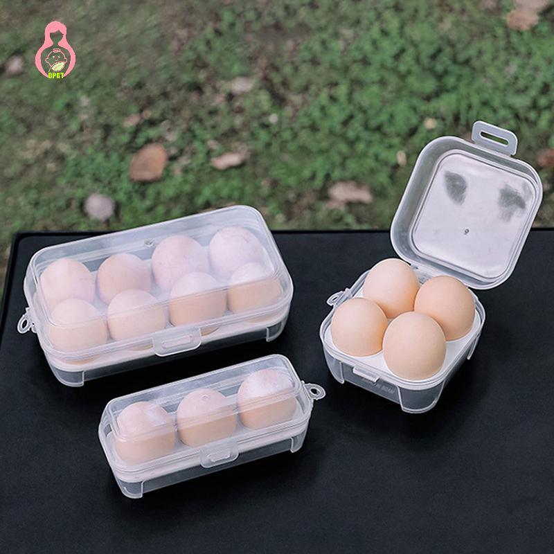 Hộp Eggs Mobile 3/4/8 Trứng Trong Suốt - Phù Hợp cho Cắm Trại và Tiệc Nướng Ngoài Trời