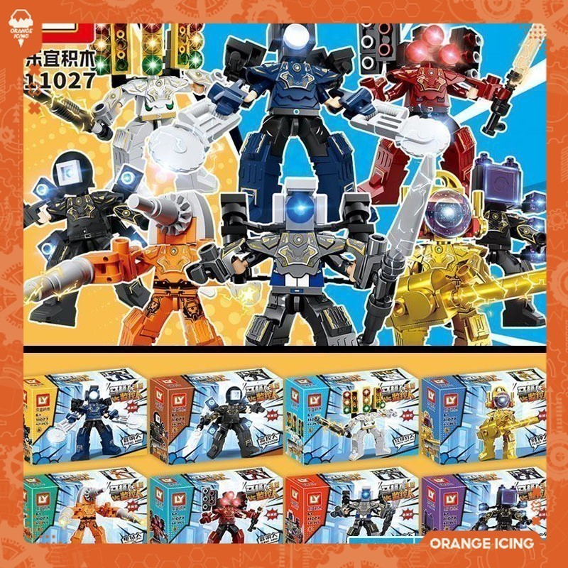 Quà Tặng Đồ chơi Lắp Ráp Minifigures Nhân vật Mecha Toilet Skibidi Speakerman. Mô Hình Búp Bê Đồ Chơ