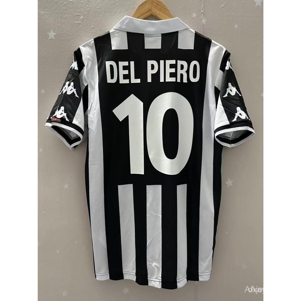 Áo Đấu Juventus Retro 99-00 In Logo ZIDANE & DEL PIERO, Có Thể Tùy Chỉnh
