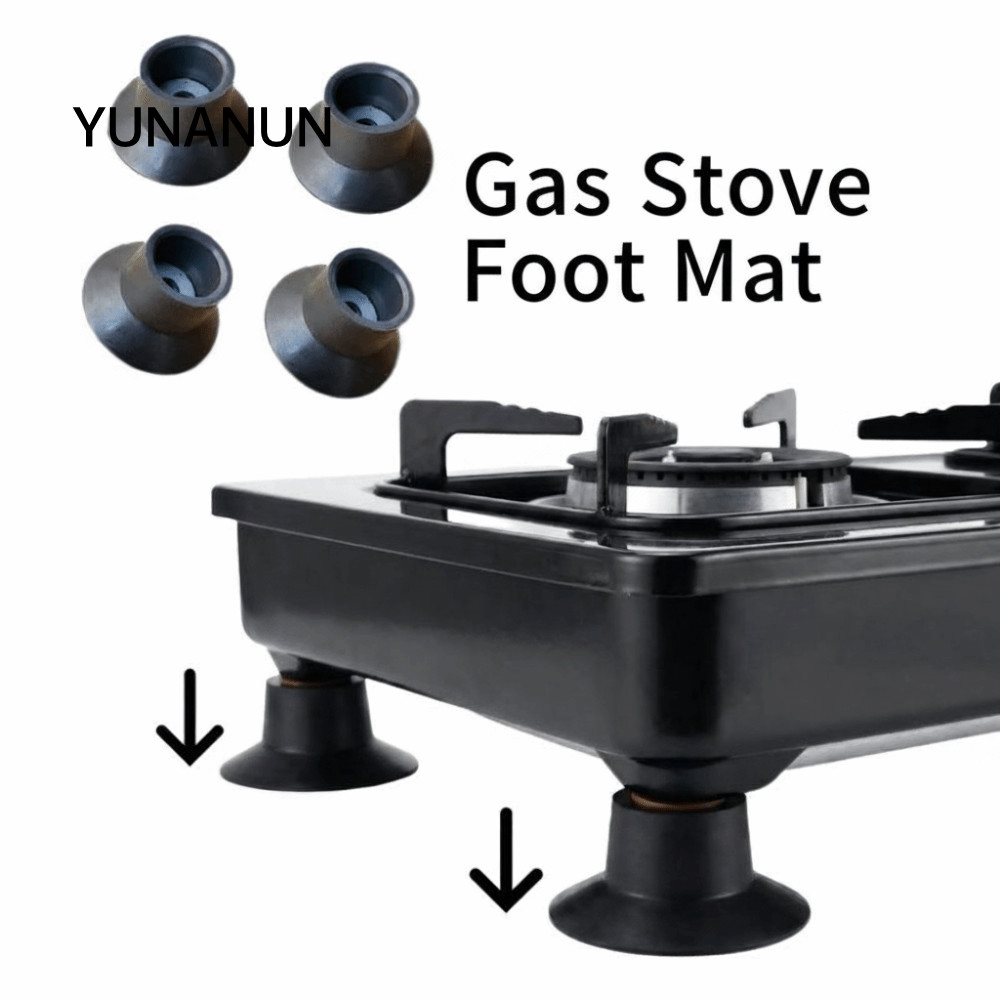 YUNANUN 4 Thảm Chân Bếp Gas, Cốc Hút Đa Năng Mũ Chân Trampoline, Thay Thế Chống Mài Mòn Im Lặng Nhảy