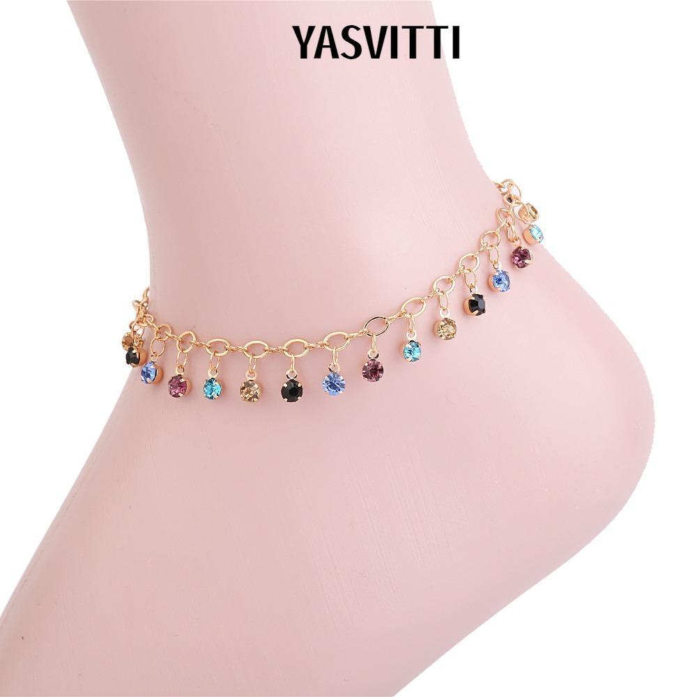 Vòng tay YASVITTI thiết kế mắt cá, bracelet ankle điều chỉnh được, trang sức thời trang biển dành ch