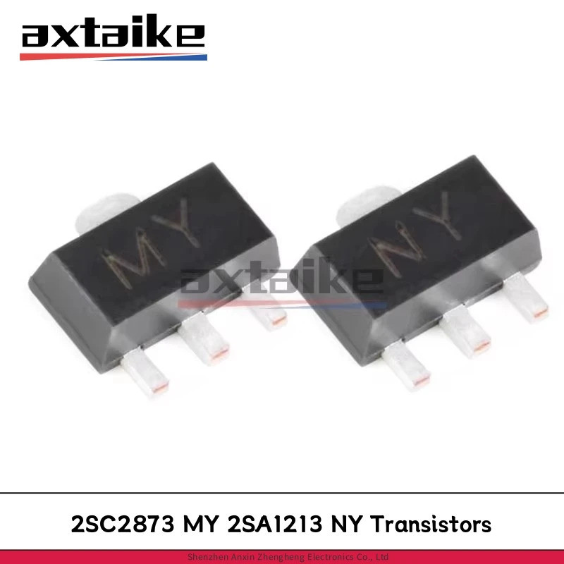 Bộ 50 2SC2873 MY 2SA1213 NY SOT-89 50V 2A NPN PNP SMD Transistor C2873 A1213 Bộ ba bổ sung trong chi