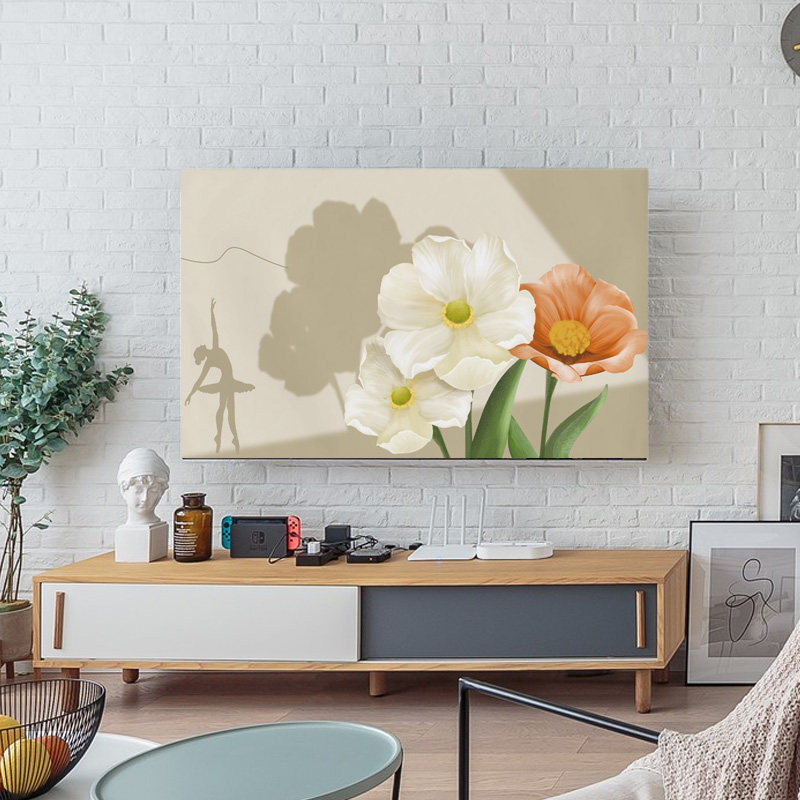 Vỏ TV Vỏ che bụi TV Bảo vệ màn hình TV Trong nhà 32-80Inch Đơn giản hiện đại Bảo vệ màn hình TV / má