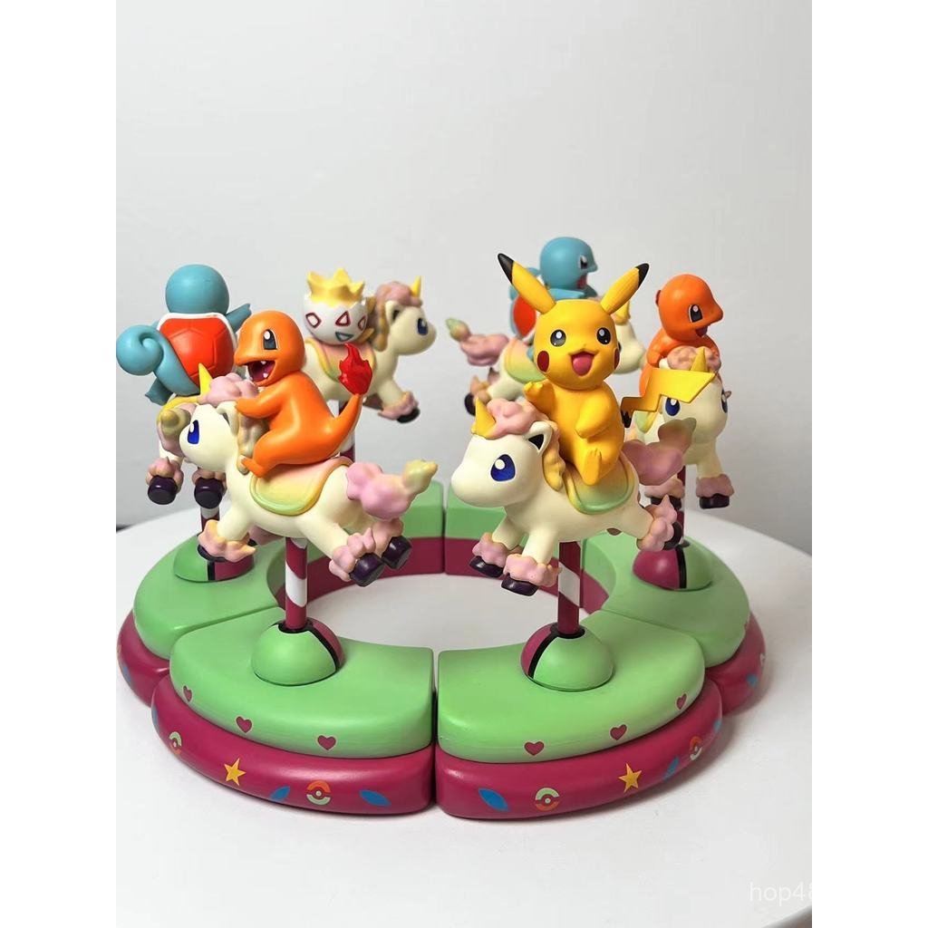 Bán Chạy Công Viên Giải Trí Merry-go-round Jenny Rùa Lửa Nhỏ Rồng Pikachu Pocoby Hình Mẫu Trang Trí 