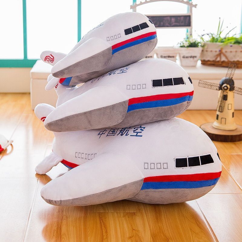 Airplane gift birthday plush toy pillow for girls, cute airplane plush toy model, large size for chi