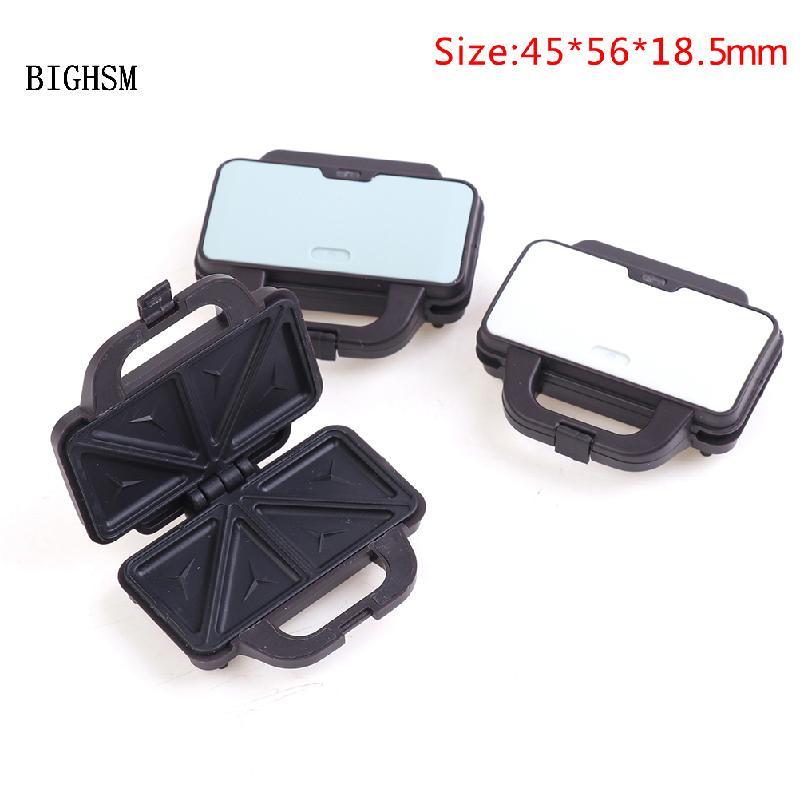BIGHSM 1: 12 Nhà Búp Bê Mini Pancake Maker Waffle Sandwich Maker Nhà Bếp Điện Mẫu Martijn