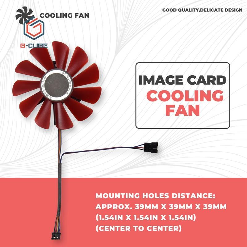 Đường kính 85MM RX-570-2048SP RX-580 FD10U12S9-C cho RX570 4G RX580 Thẻ ảnh Video Làm mát như quạt t