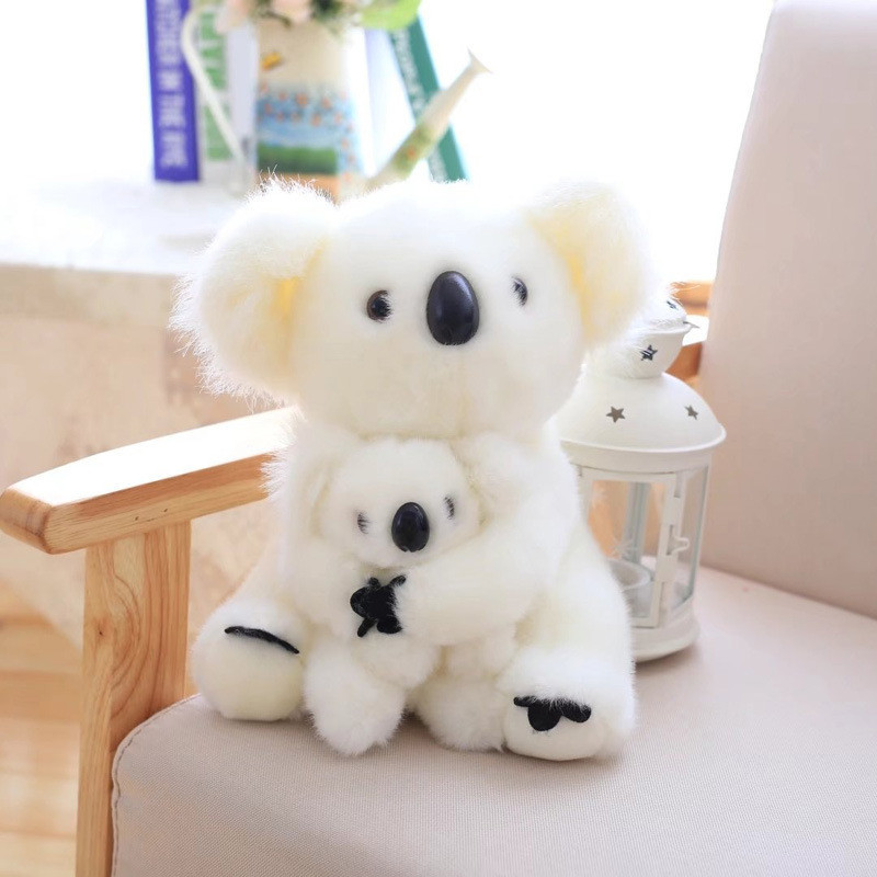 Đáng Yêu Mẹ Và Con Trai Koala Sang Trọng Đồ Chơi Mô Phỏng Koala Koala Koala Gấu Búp Bê Sang Trọng Vả