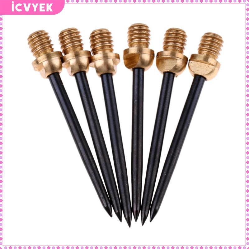 Harrows Darts 6 Chiếc Thép Đen/Bạc - Thay Thế 2BA