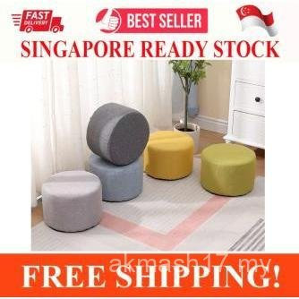 FOOTSTOOL POUF OTTOMANS TRÒN SÀN MÀU SẮC GHẾ TRÒN KÍCH THƯỚC THỜI TRANG SOFA CUSHION PHÒNG SỐNG PHÒN