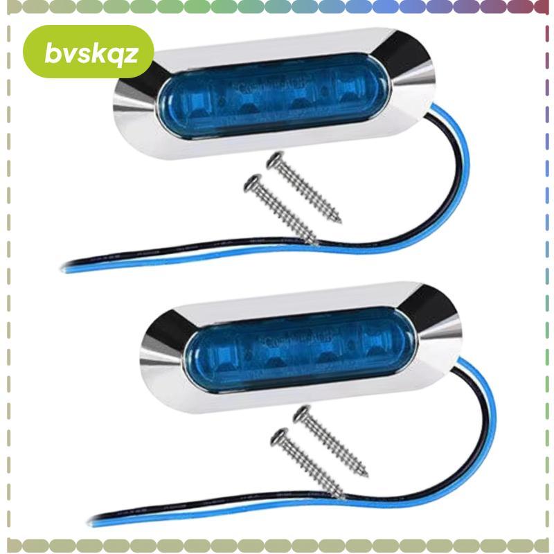 2 Miếng Xe Tải Bên Đánh Dấu Đèn 4LED Đèn Báo Universia Chống Thấm Nước Thay Thế Phụ Kiện Lắp Đặt Di 