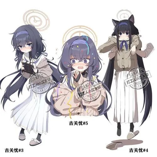 Mô hình Standee Blue Archive nhân vật Kozeki Ui mica acrylic trang trí để bàn cực xinh quà tặng anim