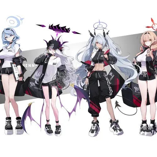 Mô hình Standee Blue Archive Sorasaki Hina Iori Kako Chinatsu Acrylic Stand trang trí bàn học quà tặ