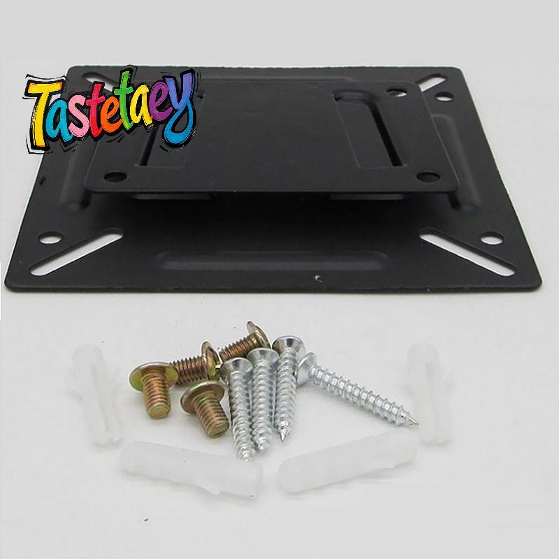 AdaChoi 14-24 Inch Tivi Gắn Tường Snap Fastener Flat Panel Braet Đa Năng Kim Loại Giá Đỡ Tivi LCD Mà