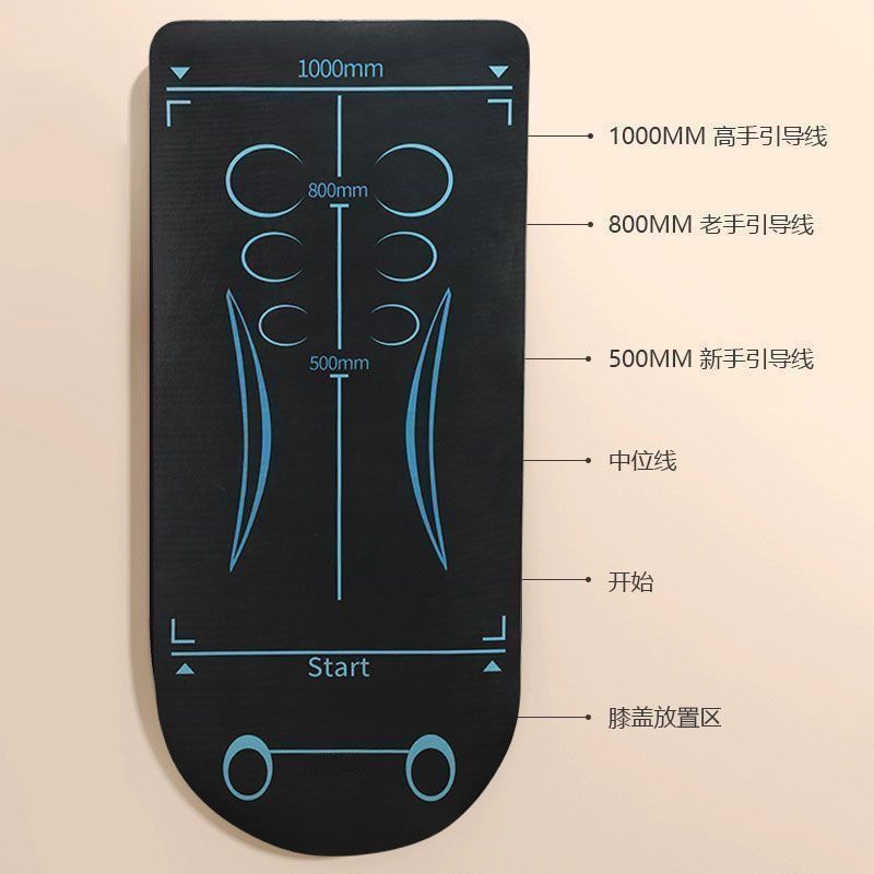 健腹轮专用垫体能训练垫腹肌轮垫子瑜伽男士健身垫加厚减震隔音垫3.26Abdominal Wheel Special Mat, Physical Train Mat, Abdominal Muscle 