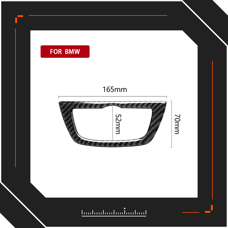 Thích hợp cho BMW / BMW18 Style 5 Series G38 G30 Sợi Carbon Đèn Pha Công Tắc Khung Sửa Đổi Nội Thất 
