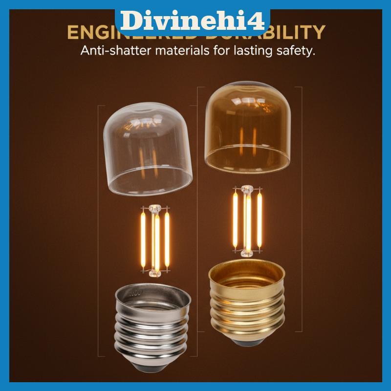 < divinehi4 > Mini E27 T28 1W 2200K Bóng đèn Dây tóc Đèn nến cổ điển Ampoule Sợi đốt xoắn ốc AC220V 