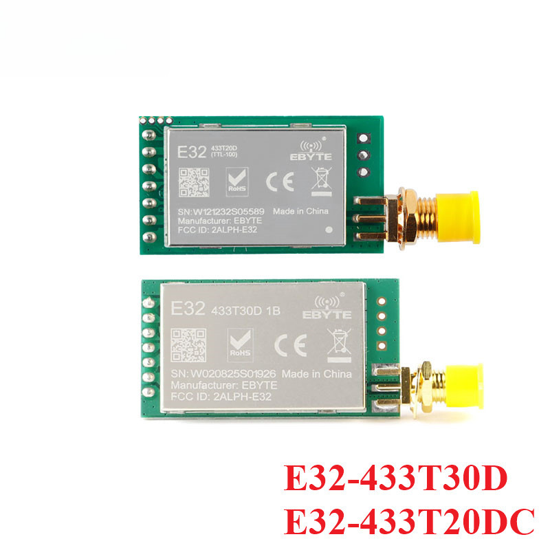 E32-433T20DC E32-433T30D SX1278 Mô-đun không dây LoRa RF 433MHZ UART 100mW Cổng nối tiếp Mô-đun TX R