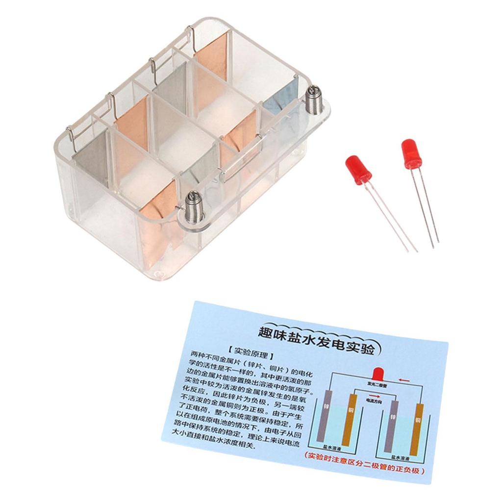 Tự Làm Nước Muối Máy Phát Điện DIY Dự Án Vui Vẻ DIY Bộ Lắp Ráp Đồ Chơi Vật Lý Khoa Học Bộ Thí Nghiệm