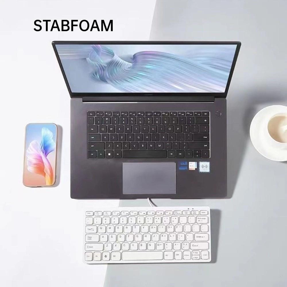 Bàn phím có dây STABFOAM, Bàn phím máy tính USB 78 phím, Plug Play Slim Tắt tiếng Bàn phím nhẹ Sử dụ