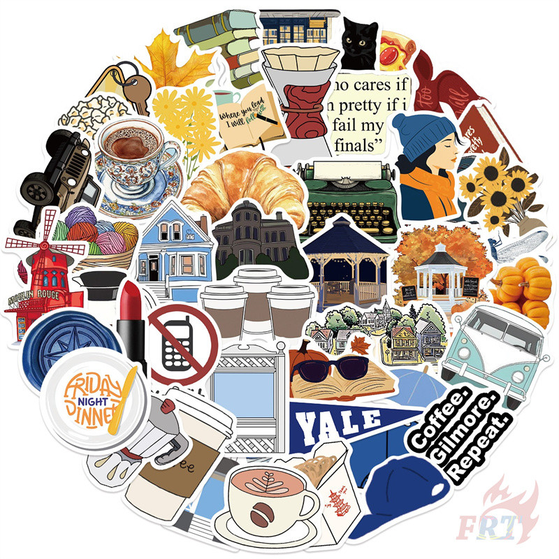50 Cái / bộ ❤ Nhãn dán Gilmore Girls Series 04 ❤ Nhãn dán đề can Doodle DIY thời trang không thấm nư