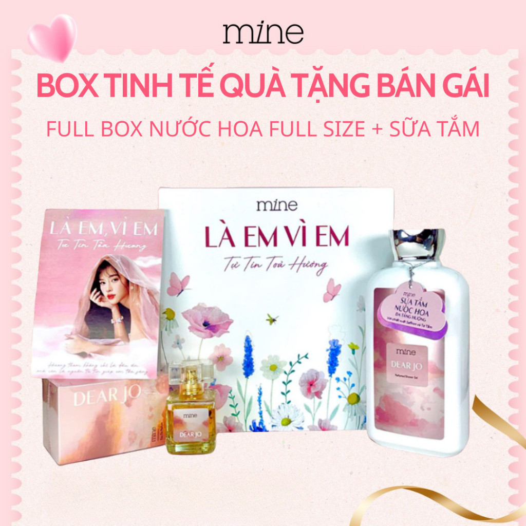 [FULL BOX] Quà Tặng Sinh Nhật Tặng Bạn Gái Gồm Nước Hoa Mine 30ML + Sữa Tắm Quà Tặng Người Yêu | BigBuy360 - bigbuy360.vn