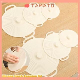 Nắp nồi silicon TAMATO, Chống bụi có tay cầm Nắp bát, Nắp giữ tươi chống tràn cho tủ lạnh lò vi sóng