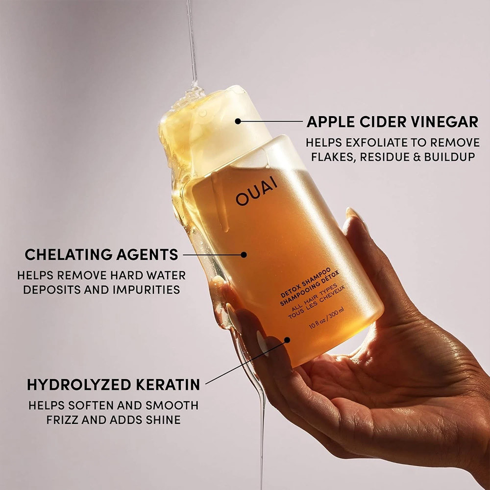 OUAI Detox Shampoo Jumbo Size with Pump 300ml