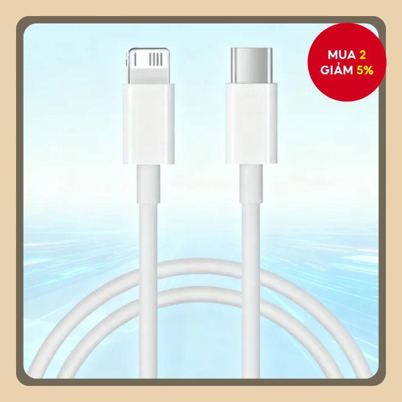Cáp sạc nhanh USB C TYPE C sang 8 PIN 20W, vỏ TPE, dài 1m 3ft cho iPhone 14 13 12 11 Pro Max