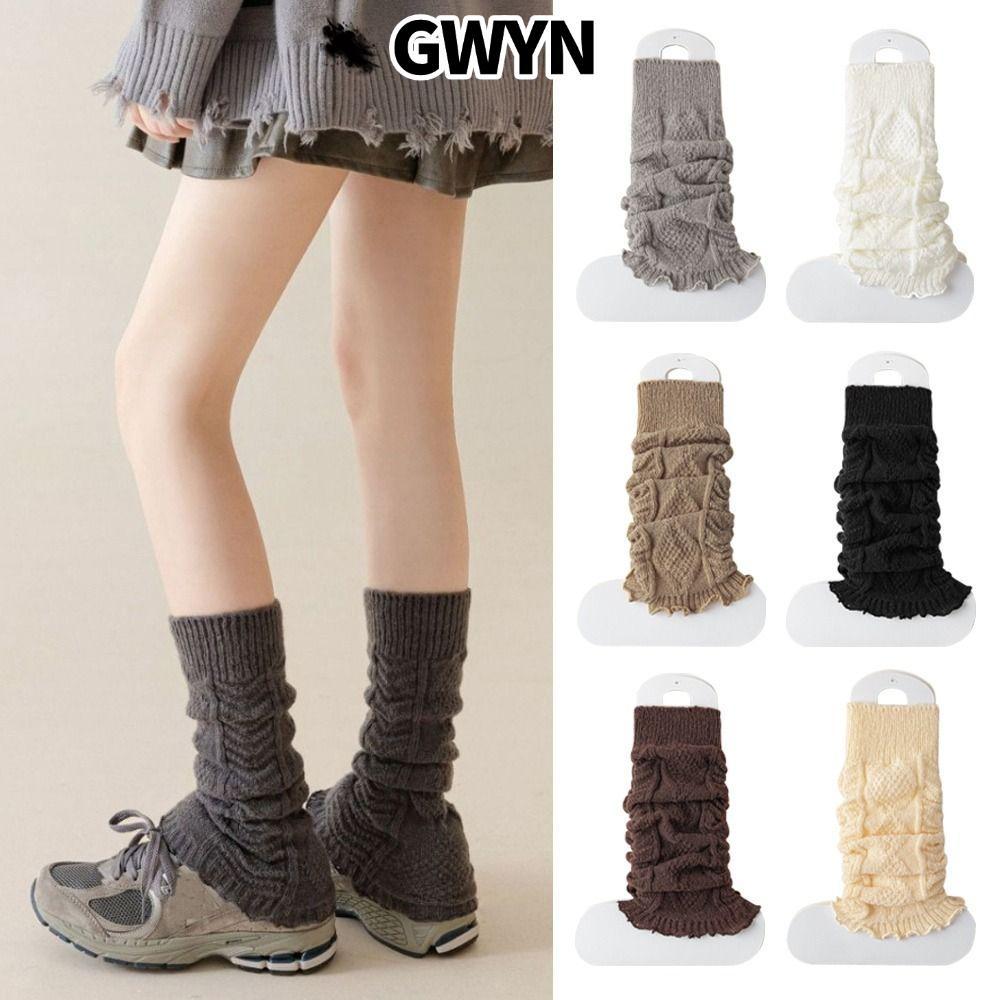 GWYN Tất Lolita Màu Trơn Cho Thu Đông