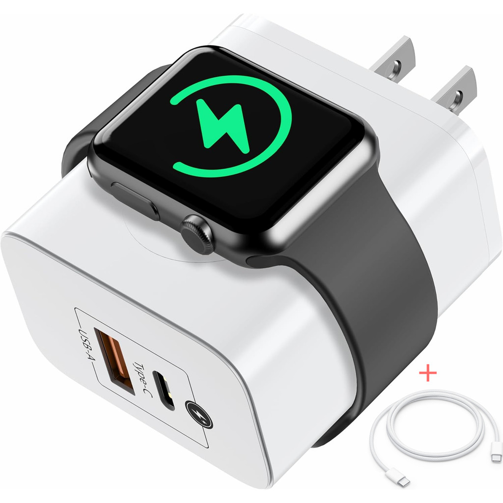 Bộ sạc 3 trong 1 USB-C 20W PD cho Apple Watch, iPhone và iPad