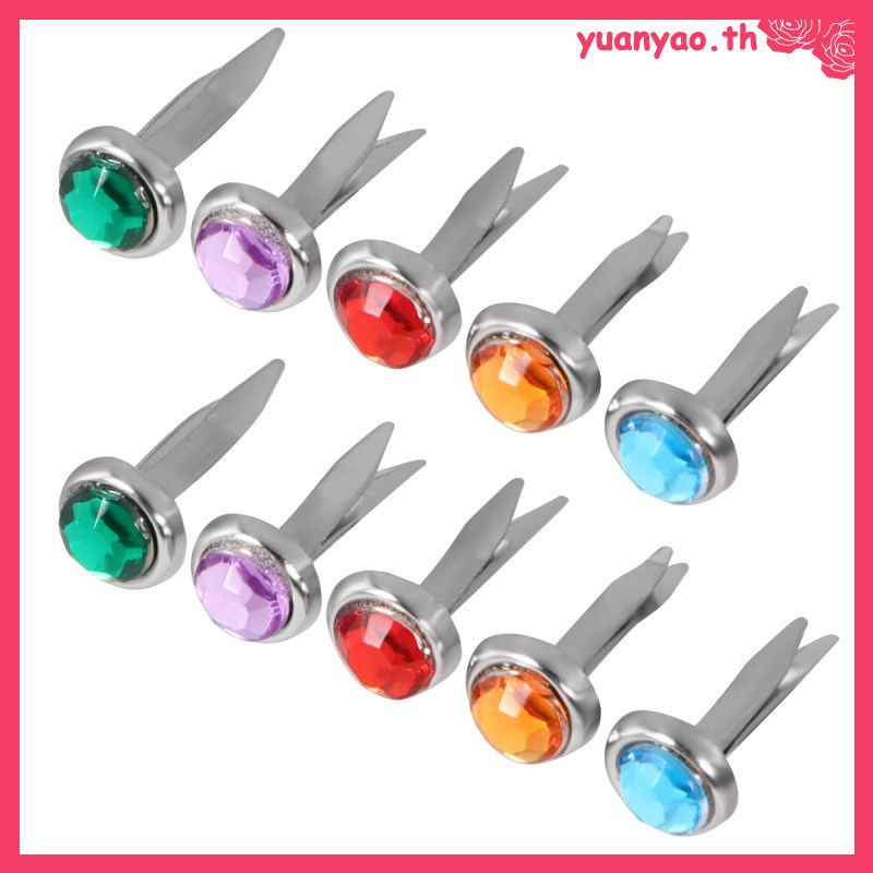 Bộ 50 Thêu Sò Brad Chân Trang Trí Brads Cho Thủ Công Thủ Công Giấy Trang Trí yuanyao