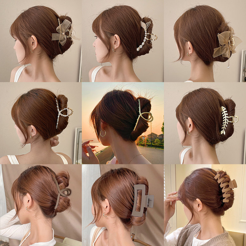 kẹp tóc mái nữ kẹp tóc nhỏ Kẹp tóc ngọc trai kẹp tóc sau đầu kẹp tóc nữ cỡ lớn kẹp tóc nữ kẹp kim lo