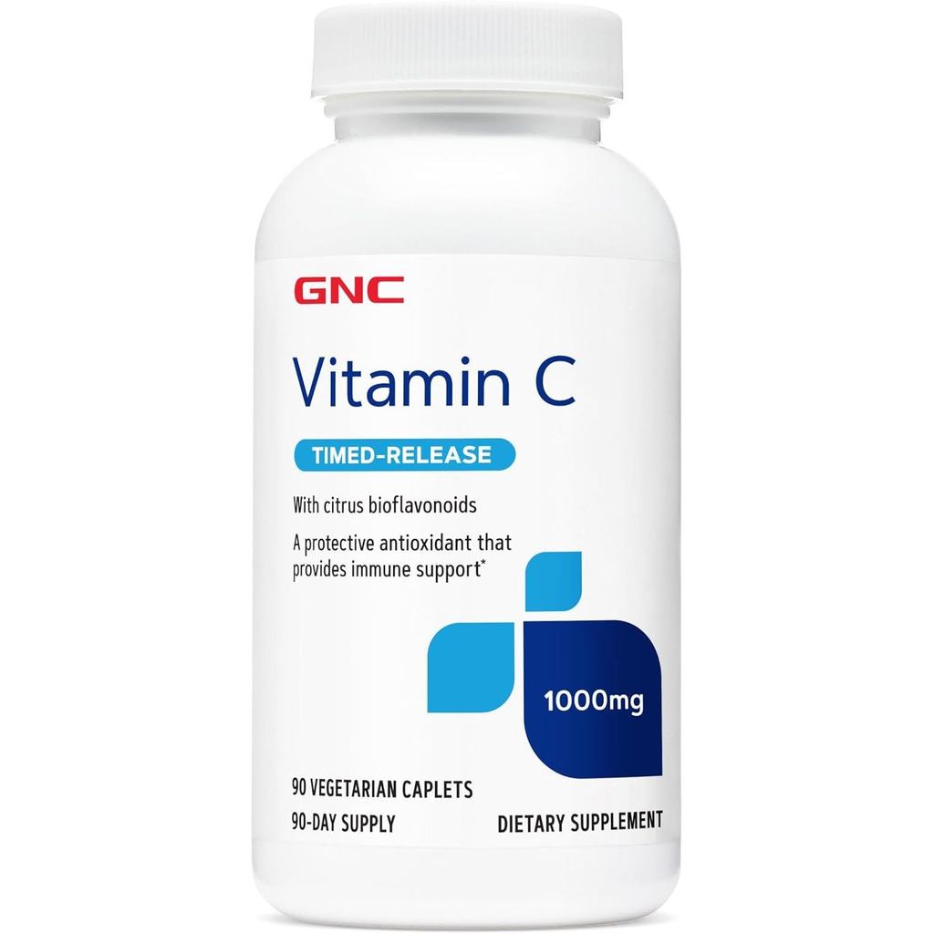 GNC Vitamin C 1000mg, 90 viên, Cung cấp cổng miễn dịch