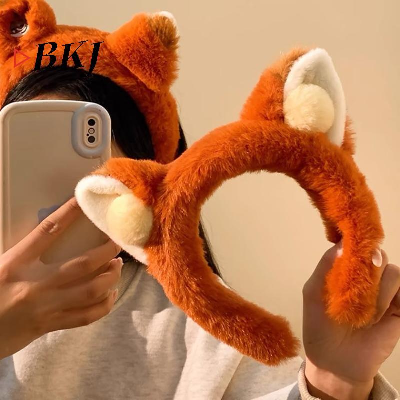 [KJ] Băng đô tai Fox hoạt hình, kẹp tóc sang trọng dành cho nữ