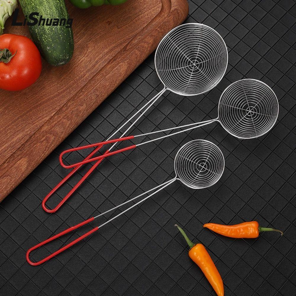 Thìa Trà Sữa LISHUANG, Cửa Hàng Trà Sữa Essential Boba Lọc Rây Lọc, Thép Không Gỉ Rây Rây Tay Cầm Mà