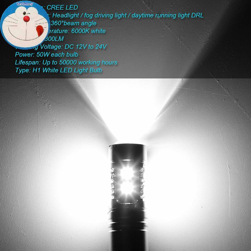 Tast 1 Cặp Bóng Đèn Pha LED H1 Đèn Pha Ô Tô Siêu Sáng Đèn Ô Tô EN