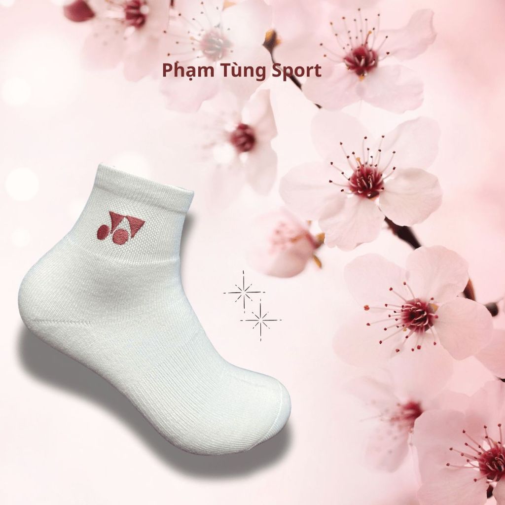 Tất  Y0nex logo hồng siêu dày cho nữ mẫu mới 2026 ( hàng cao cấp)