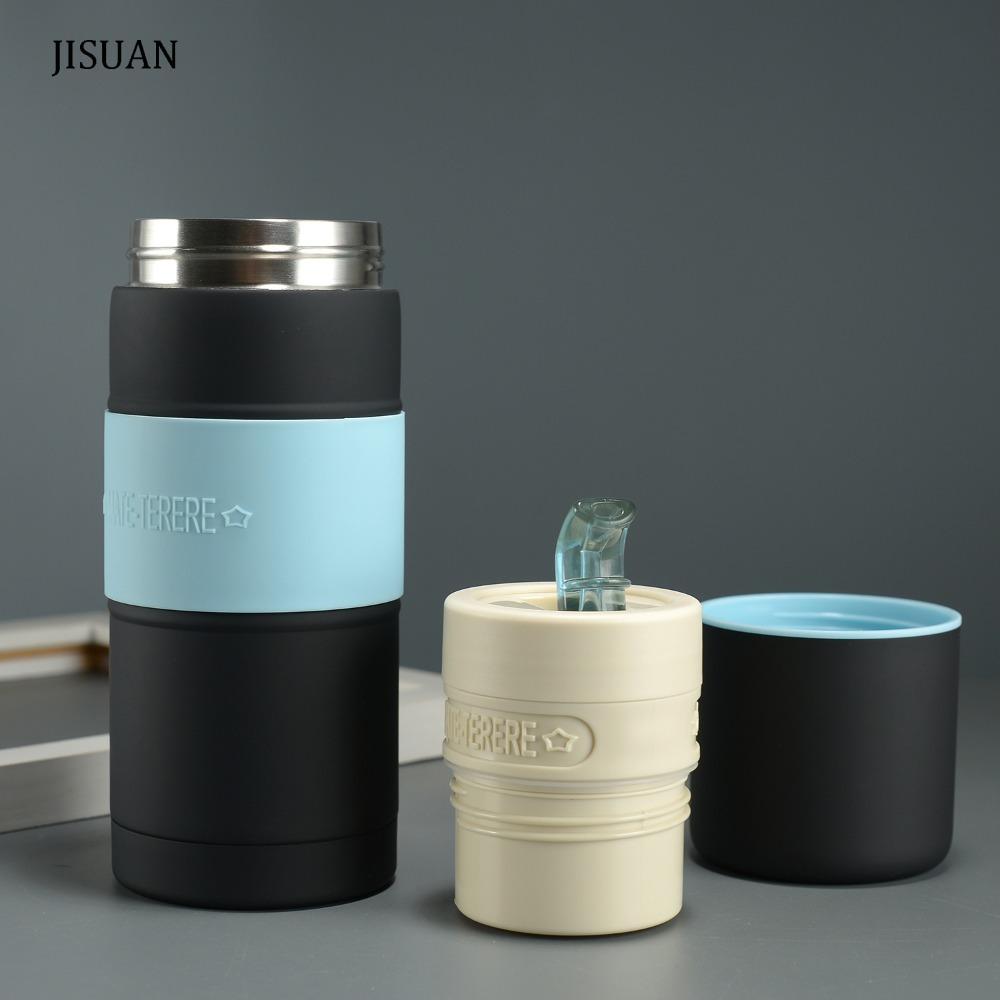 Cốc giữ nhiệt JISUAN Yerba Mate, Thép không gỉ có ống hút lọc Cốc trà Yerba Mate, Chai cách nhiệt ch