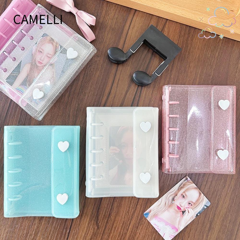 CAMELLI Binder Loose Cover, M5 Chống Thấm Nước Nhật Ký Sách Notebook Cover, 5 Holes Dung Tích Lớn Bi
